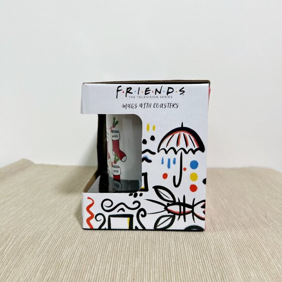 Friends Christmas Mugs Coasters Boxed Set Gift - Picture 8 of 8